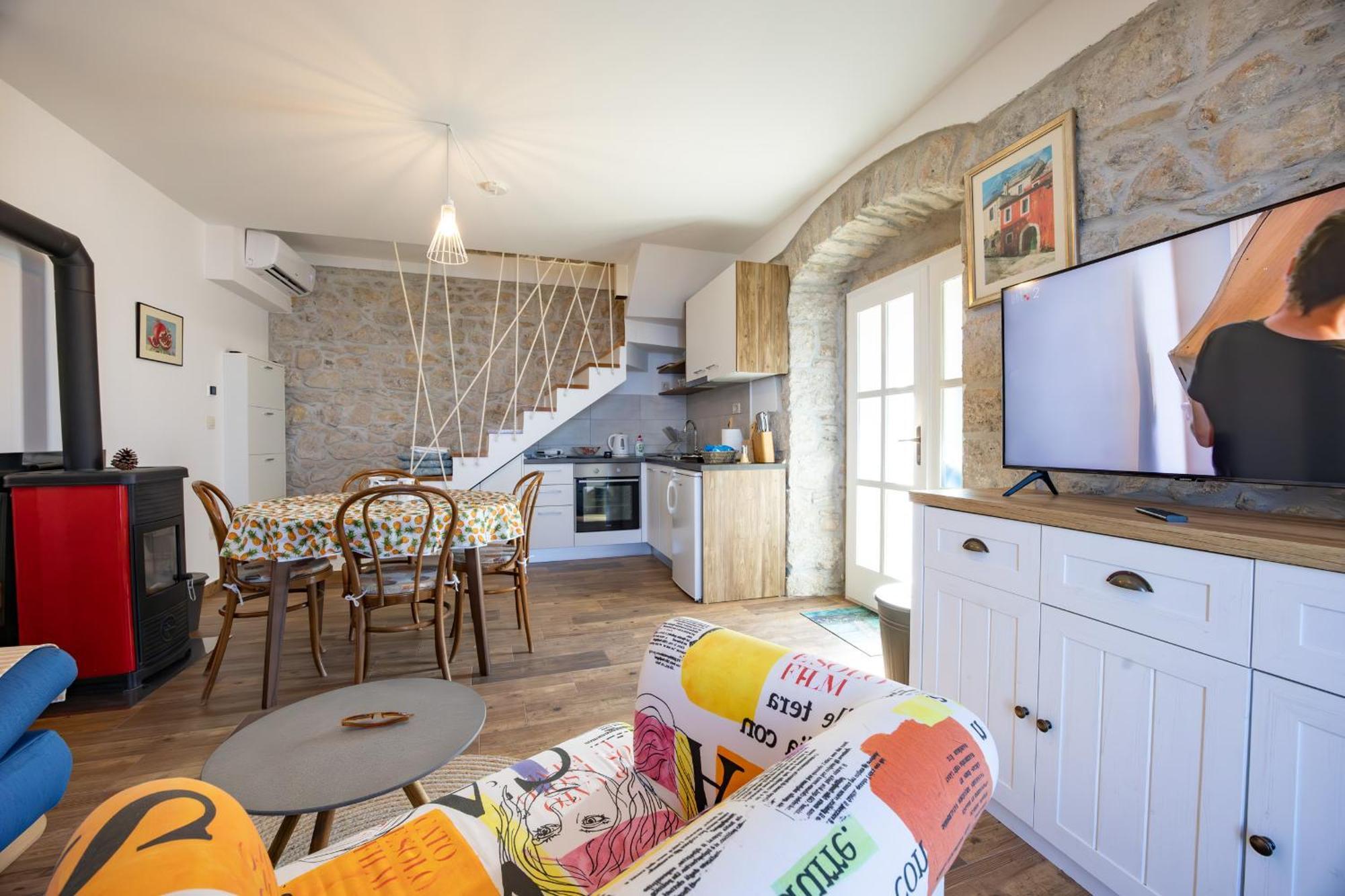 Villa Stone House Kurtic Stara Podgora Esterno foto